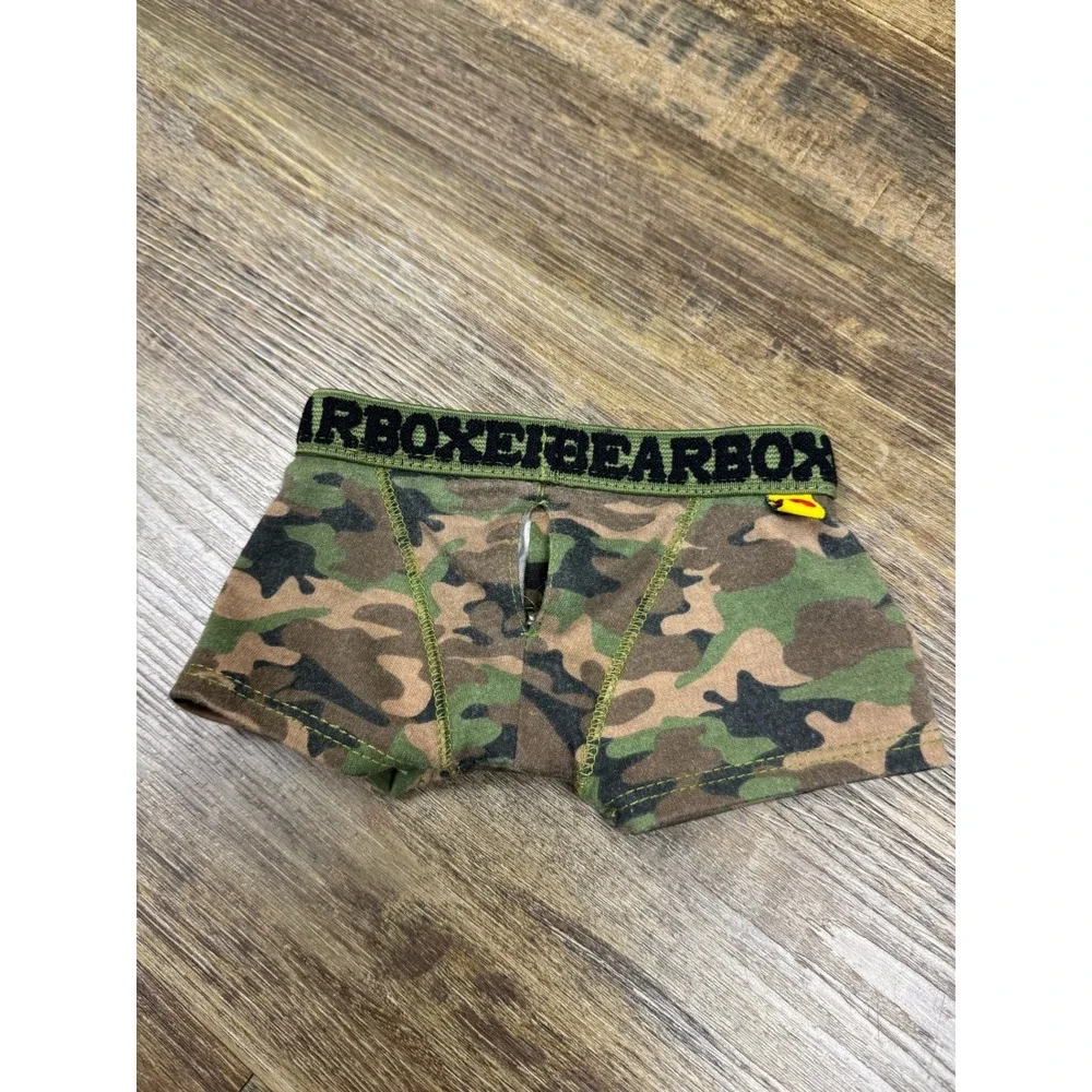 Build-A-Bear Workshop Camouflage Bearboxer Briefs Plush Accessory Green Camo